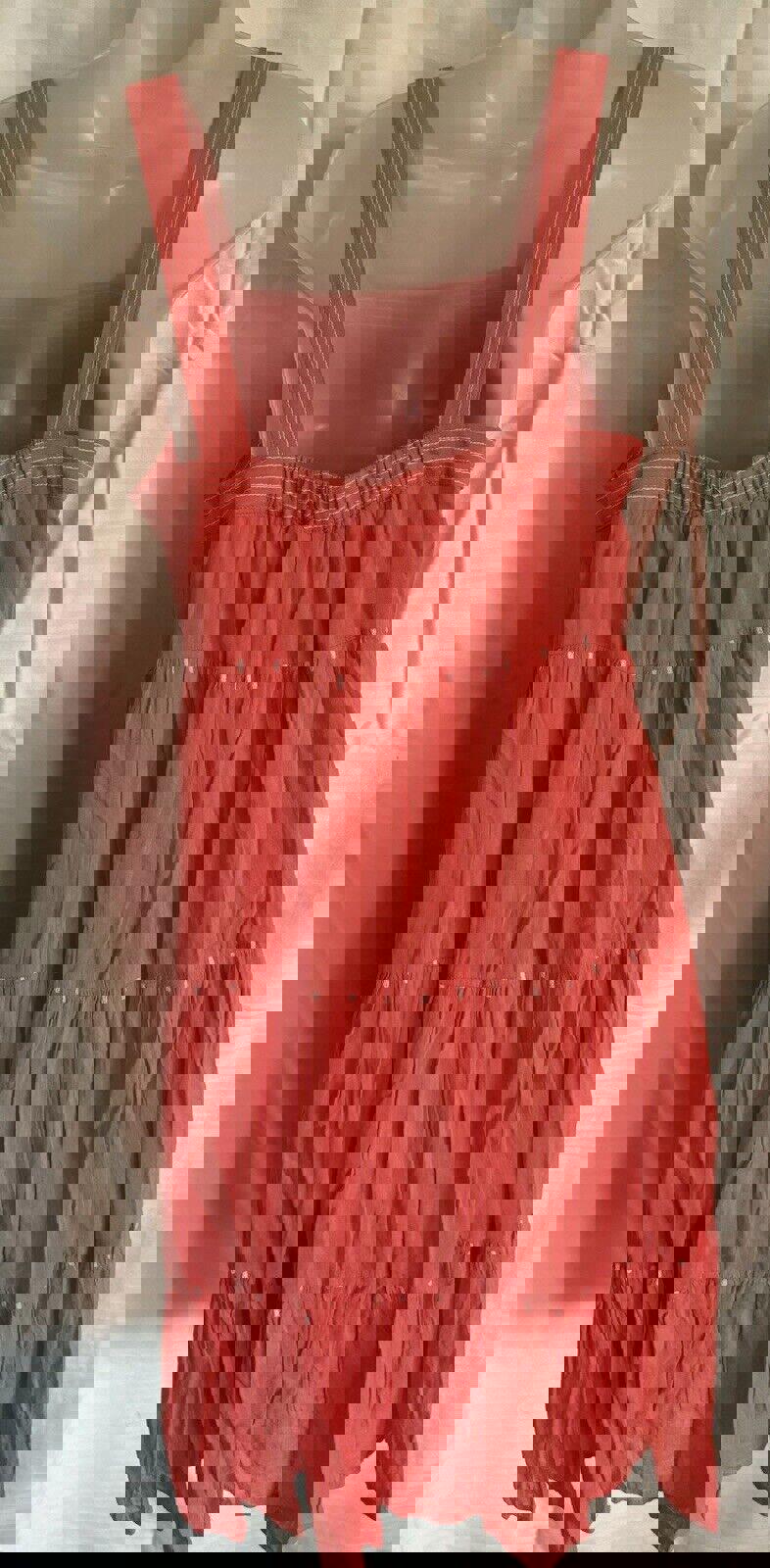 Old Navy Sleeveless Coral Summer Dress For Women Small Petite