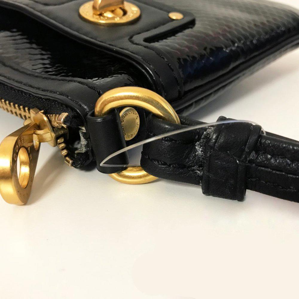 Marc by Marc Jacobs Shine Percy Black Leather Bag