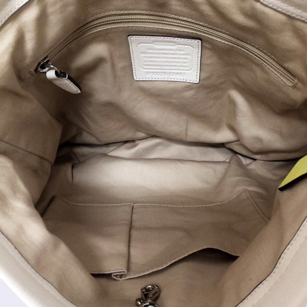 COACH 22407 Legacy Archival White Bucket Bag
