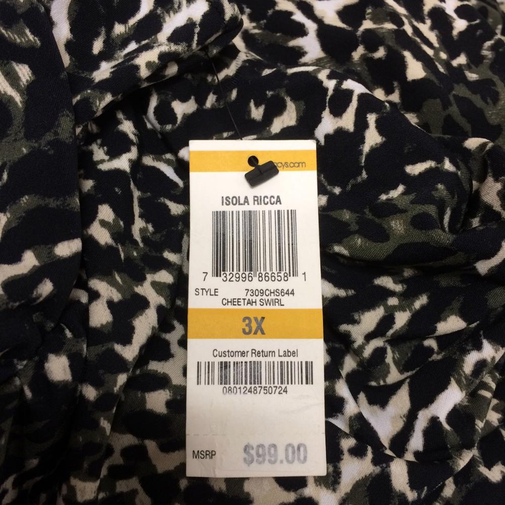 Alfani Isola Ricca Cheetah Swirl Dress
