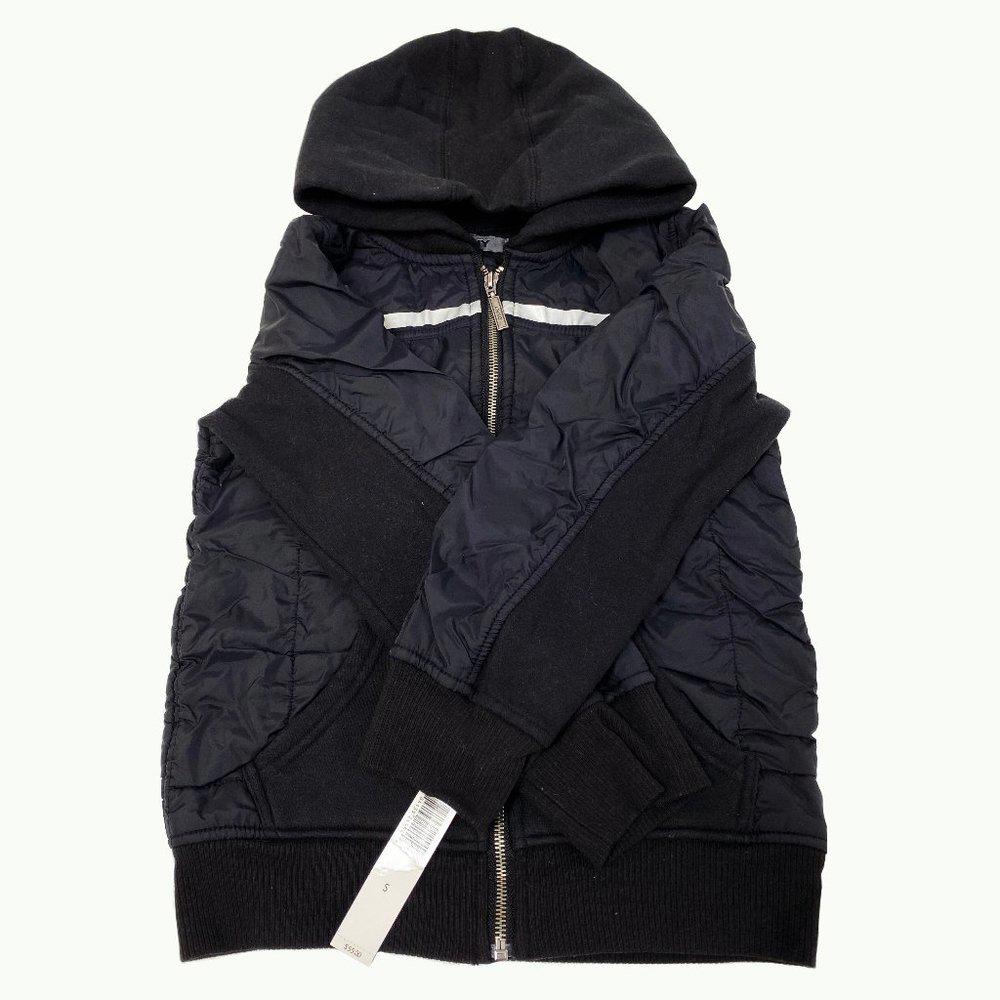 DKNY Black Puffer Sweater