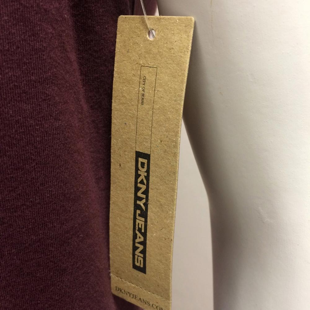 DKNY Jeans Burgundy Men Polo Shirt Size M