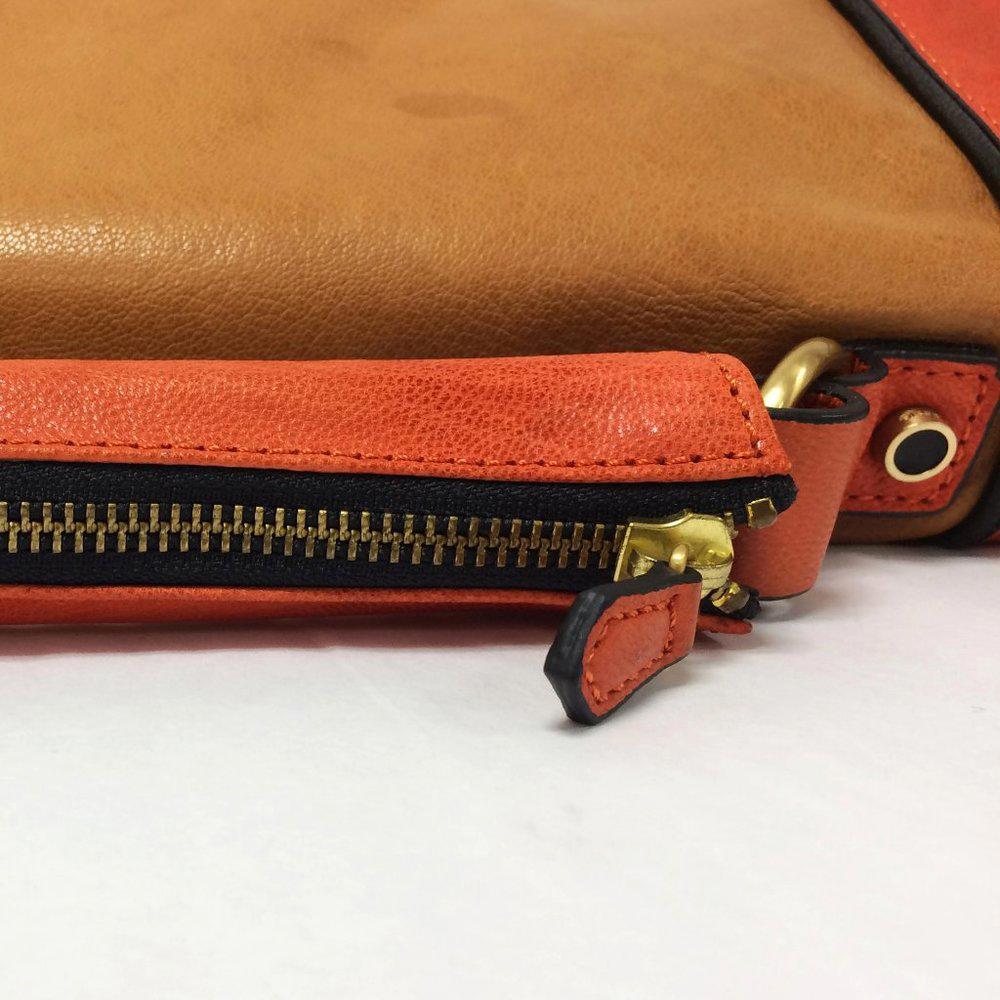 Treesje Jackson Tangerine leather Satchel Bag