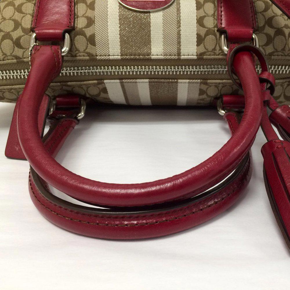 COACH 21154 Red Legacy Molly Satchel