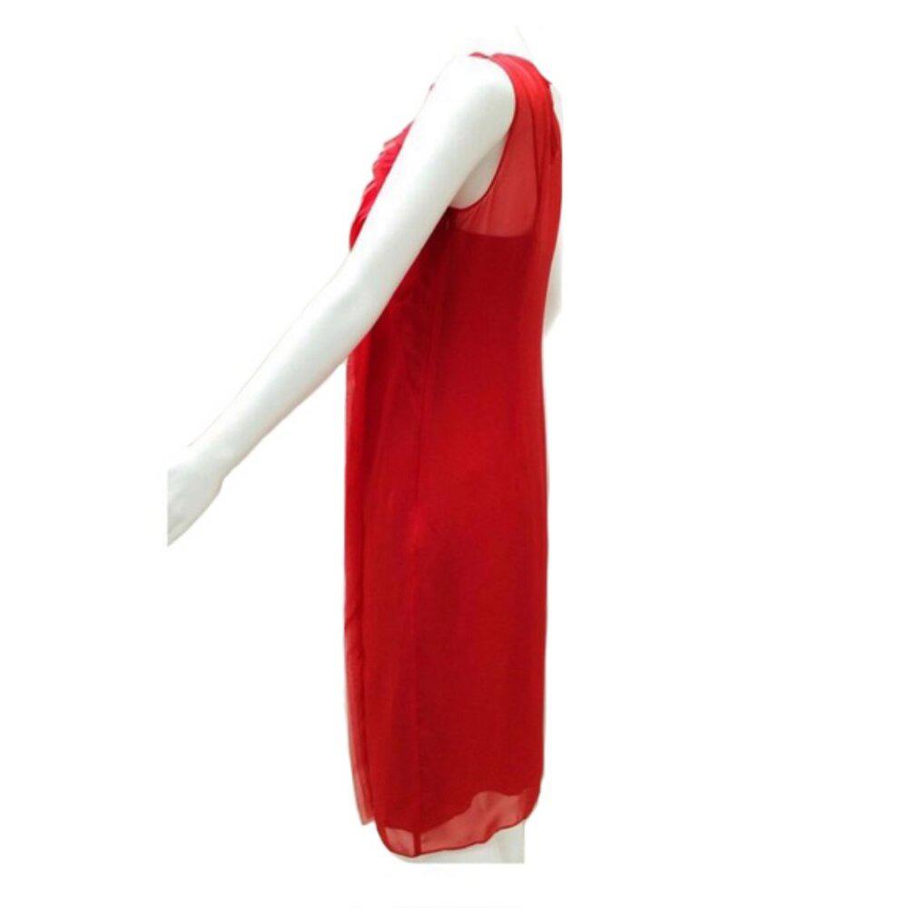 Akris Punto Red Shift Dress