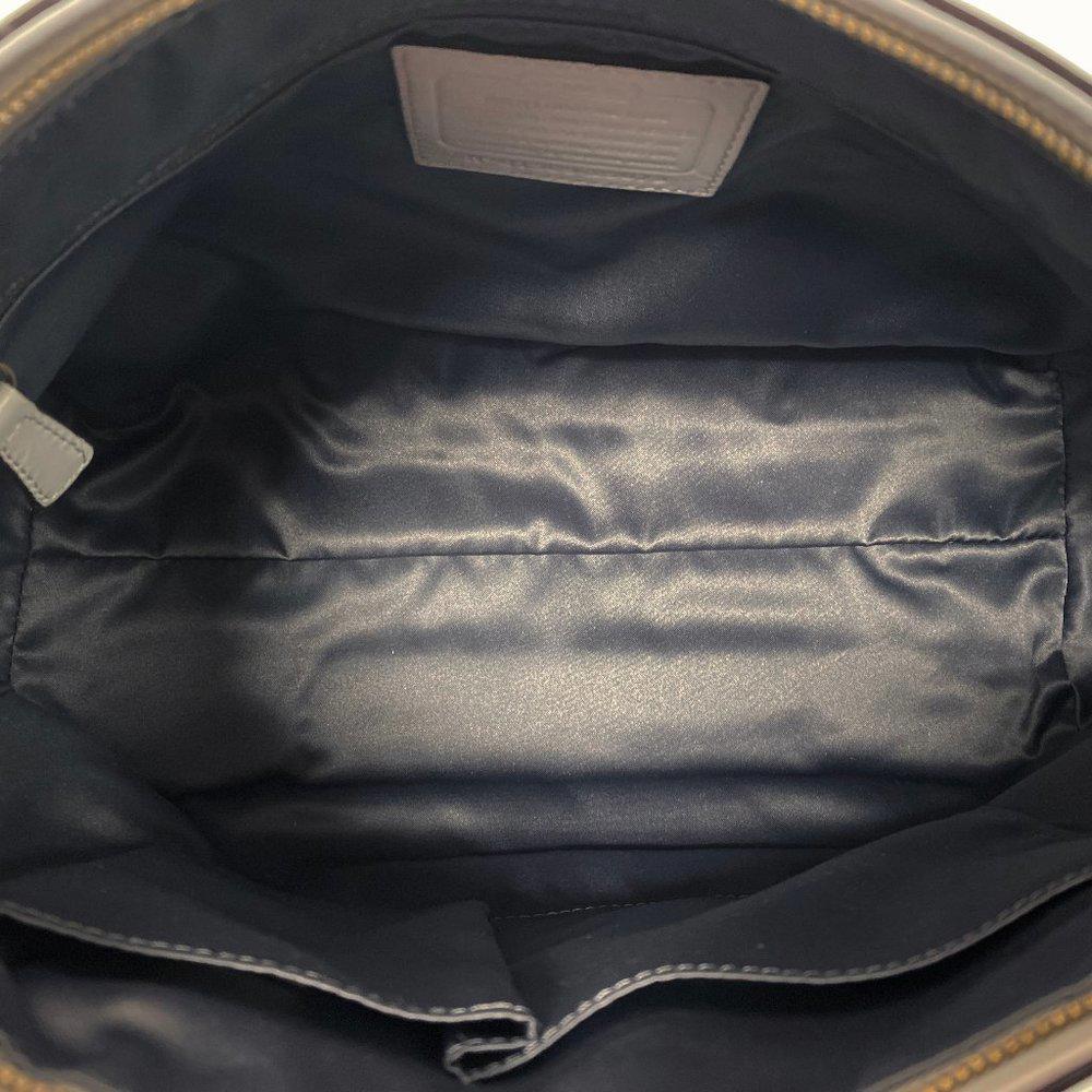 COACH 25073 Poppy Colorblock Grey Satchel