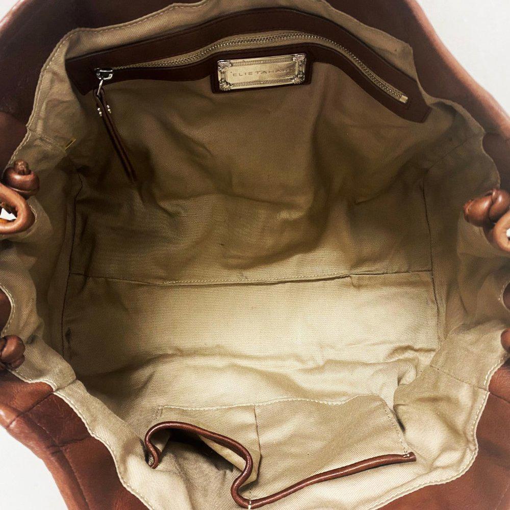 Elie Tahari Python Embossed Leather Shoulder Bag
