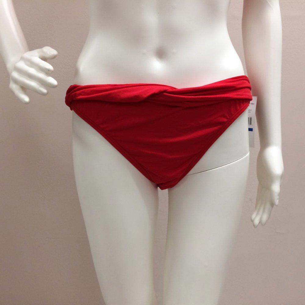 Carmen Marc Valvo Poppy Red Swimsuit