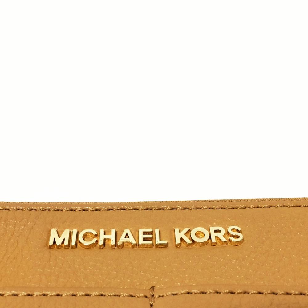 Michael Michael Kors Tan Leather Wallet Wristlet