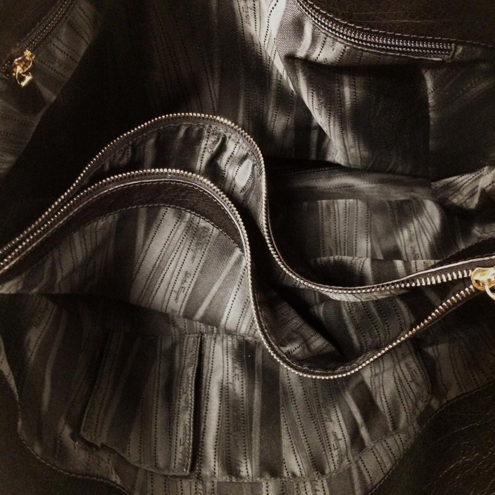 Salvatore Ferragamo Betulla Black Leather Tote Bag