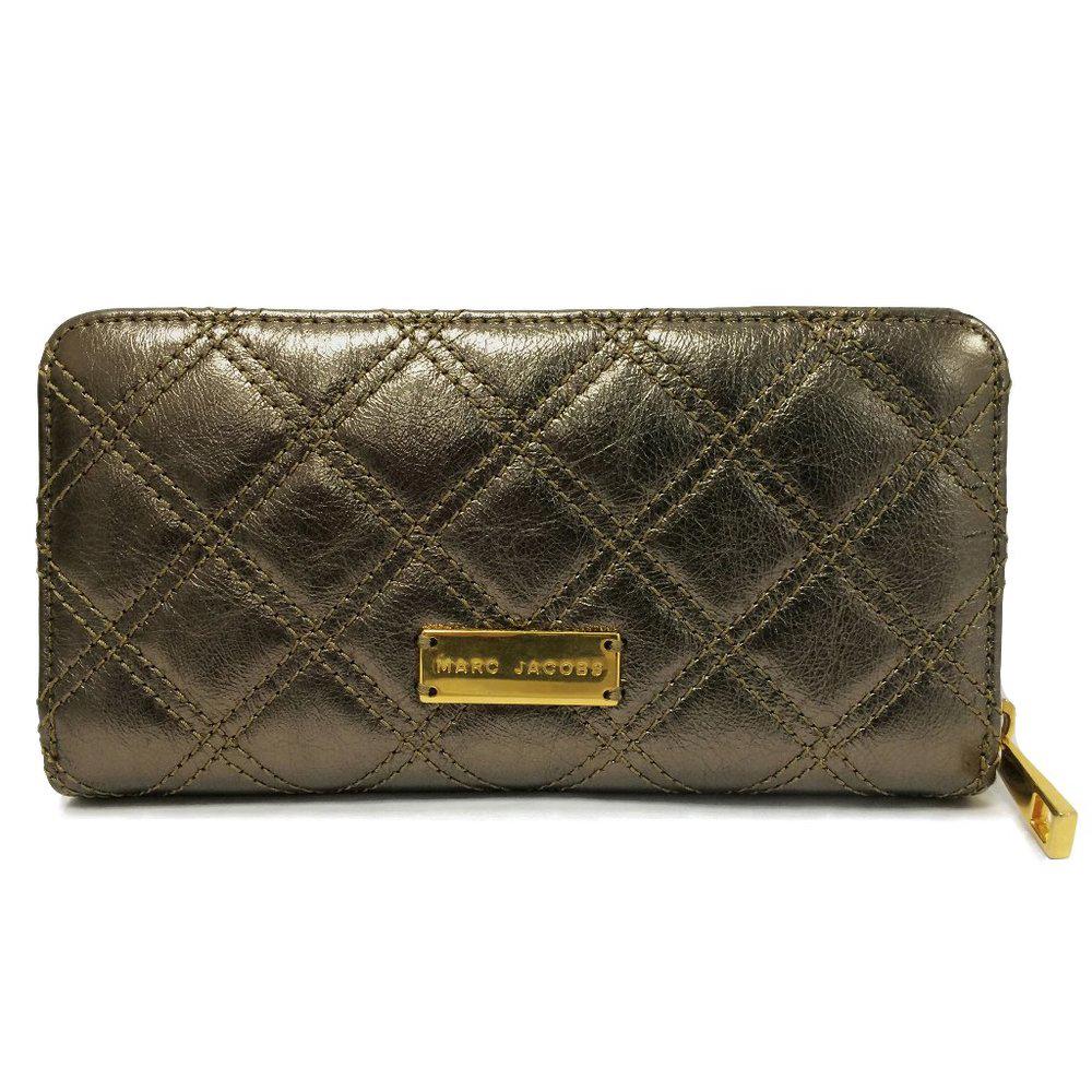 Marc Jacobs Quilted Leather Pewter Wallet