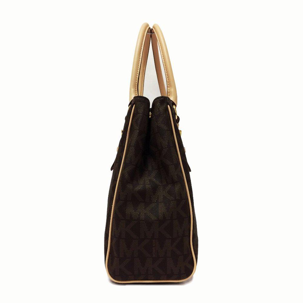 Michael by Michael Kors Monogram Brown Work Tote