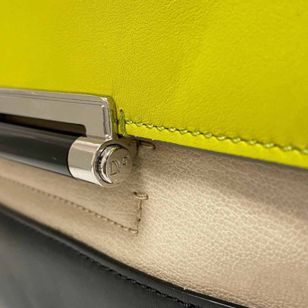DVF 440 Top Handle Color block Satchel