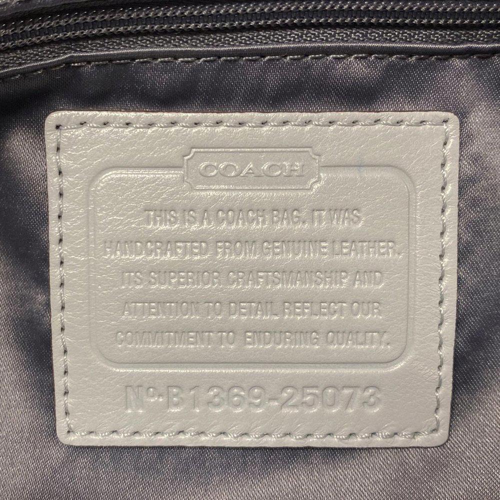 COACH 25073 Poppy Colorblock Grey Satchel