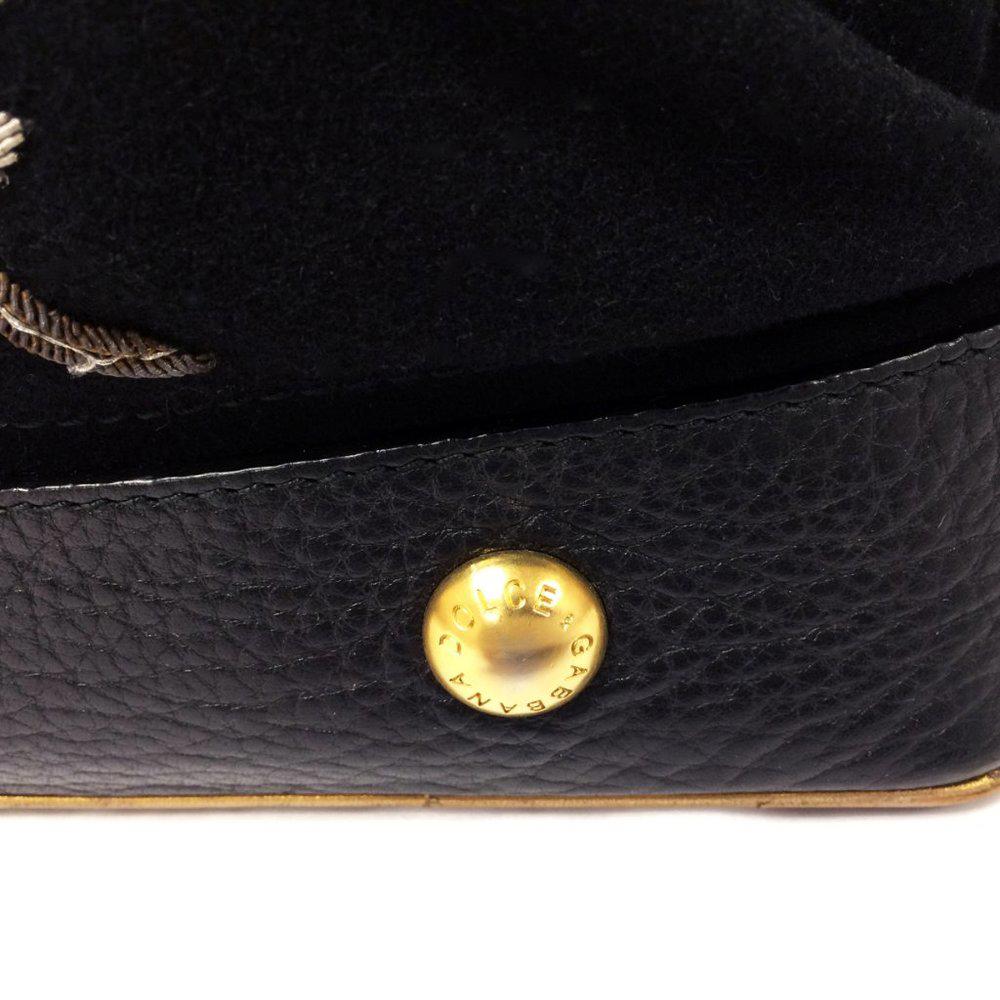 Dolce & Gabbana Black Embroidered Shoulder Bag