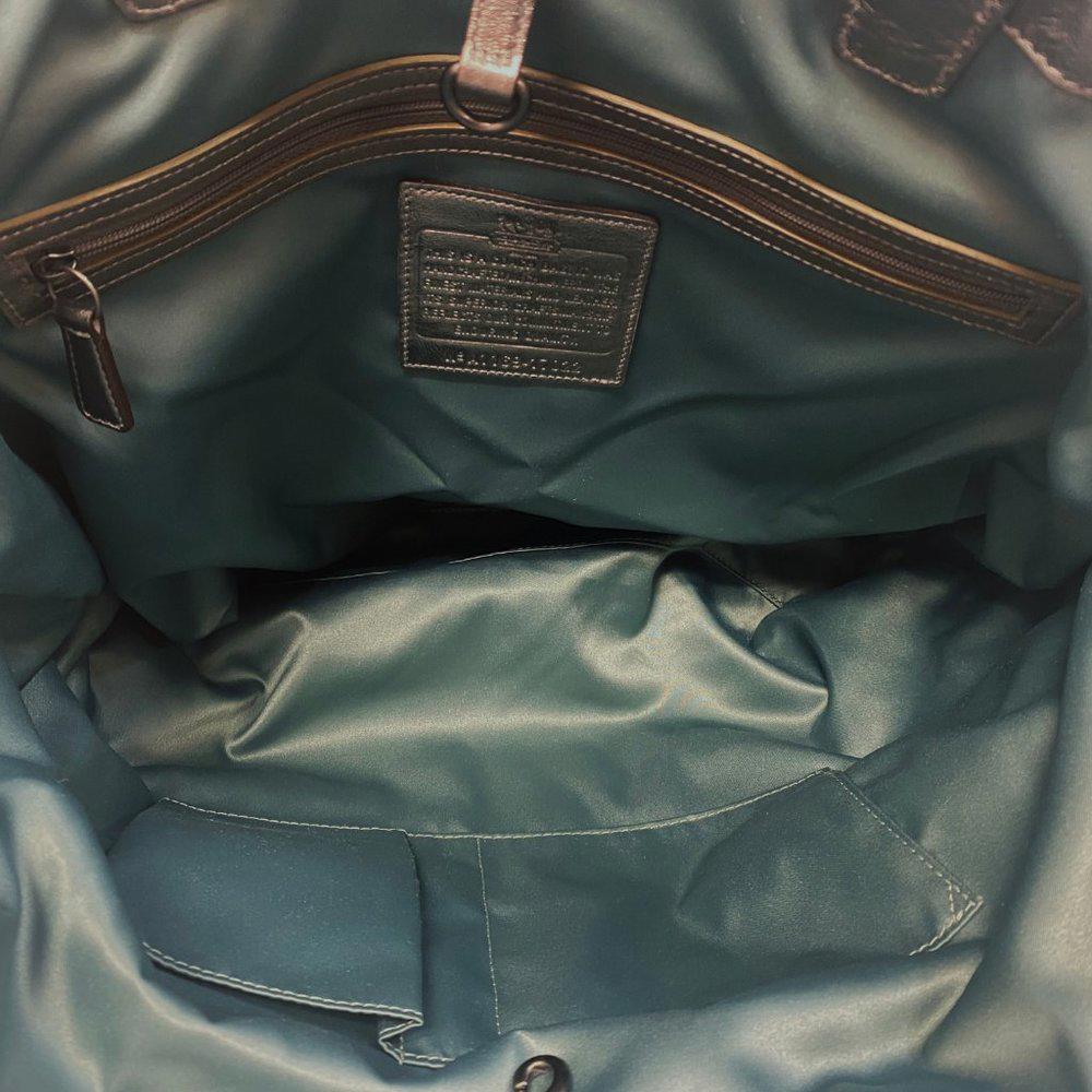 Coach 17022 Audrey Editorial Jeweled Silver Tote