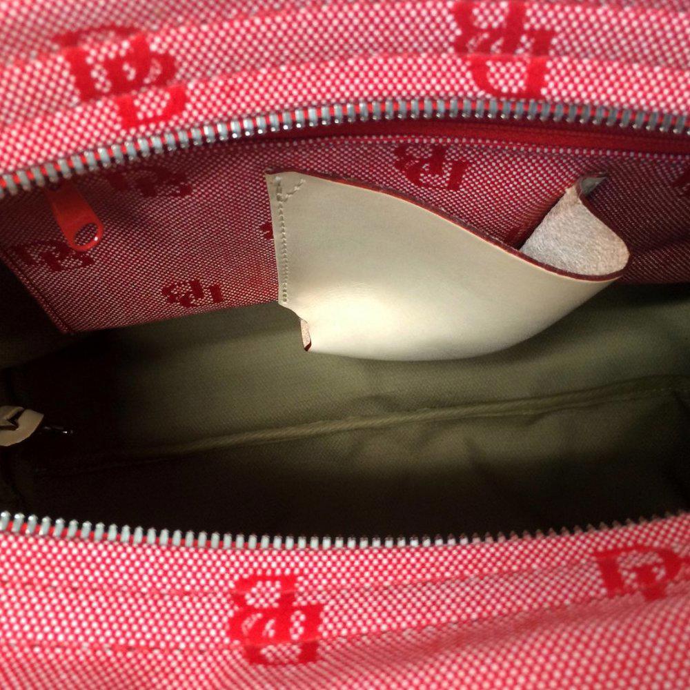 Dooney & Bourke Red Canvas Shoulder Bag