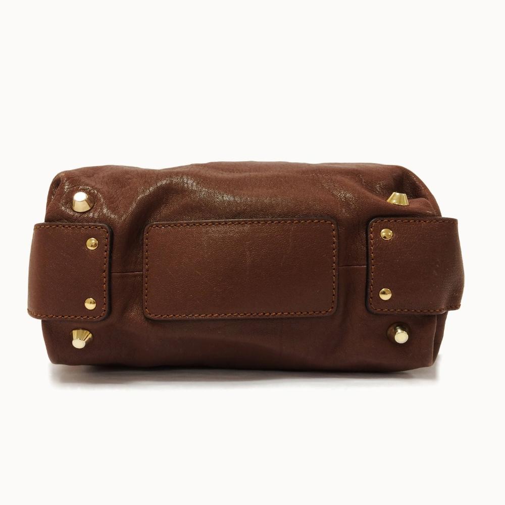 CHLOE` Angie Medium Brown Leather Shoulder Bag