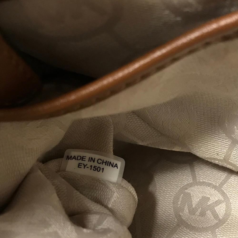 Michael by Michael Kors Marina Gold Canvas Bag