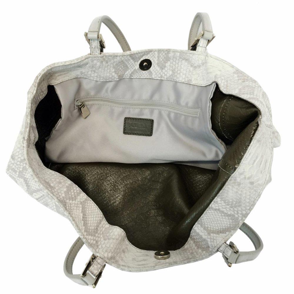 Furla Gemini Snake Embossed Shopper Tote