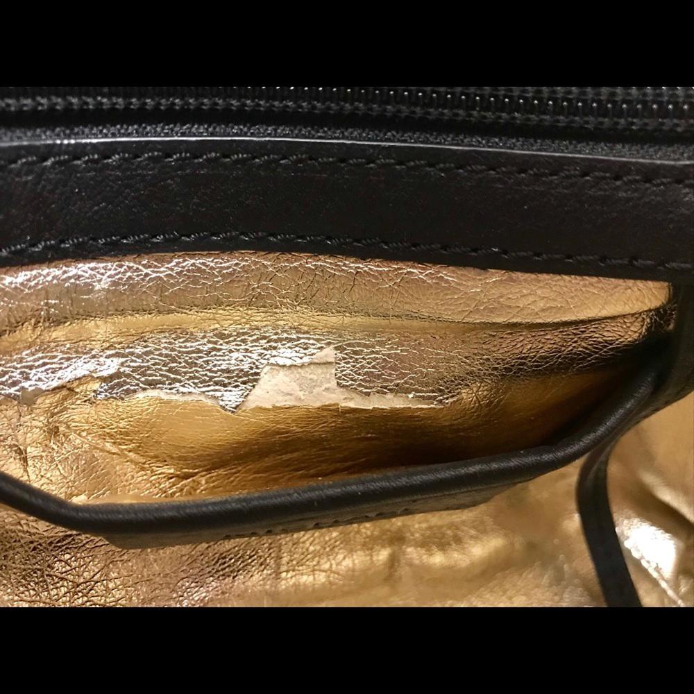 MICHAEL KORS Jet Set Top Zip Black Leather Bag