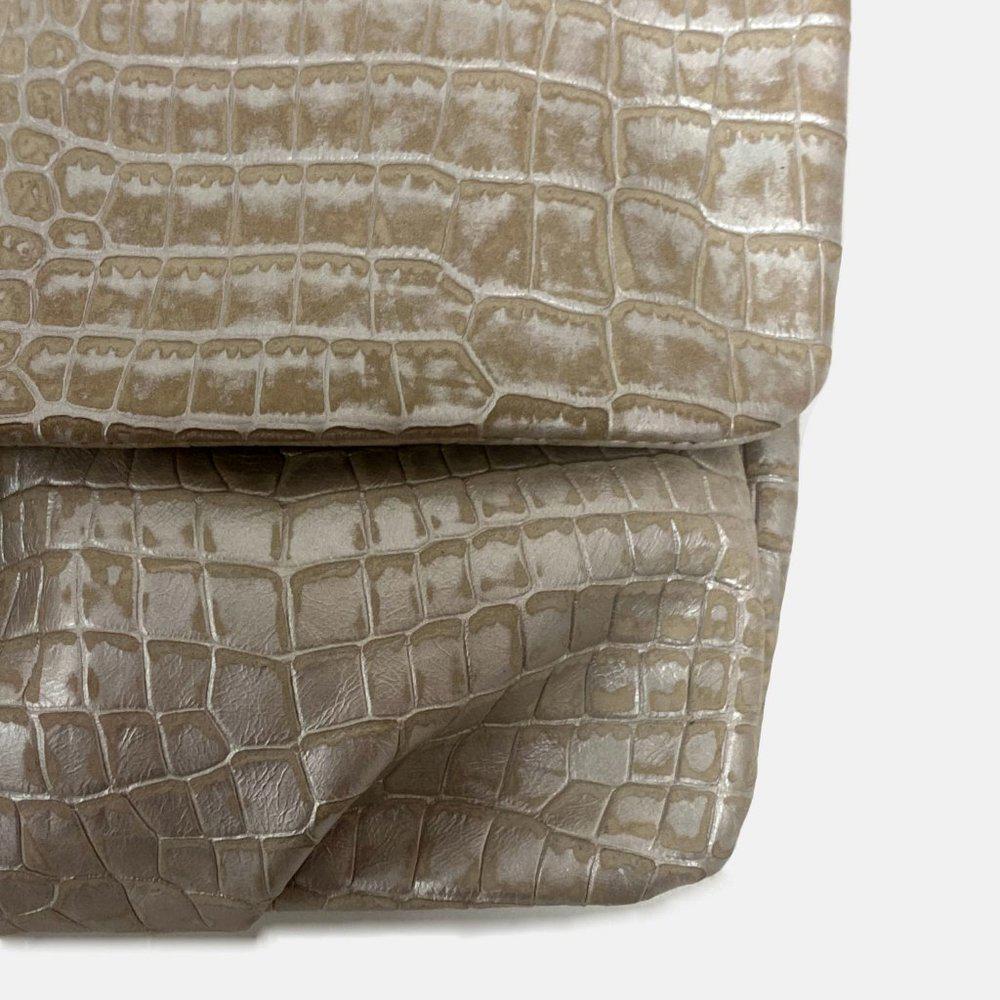 Elie Tahari Emory Silver Embossed Bag