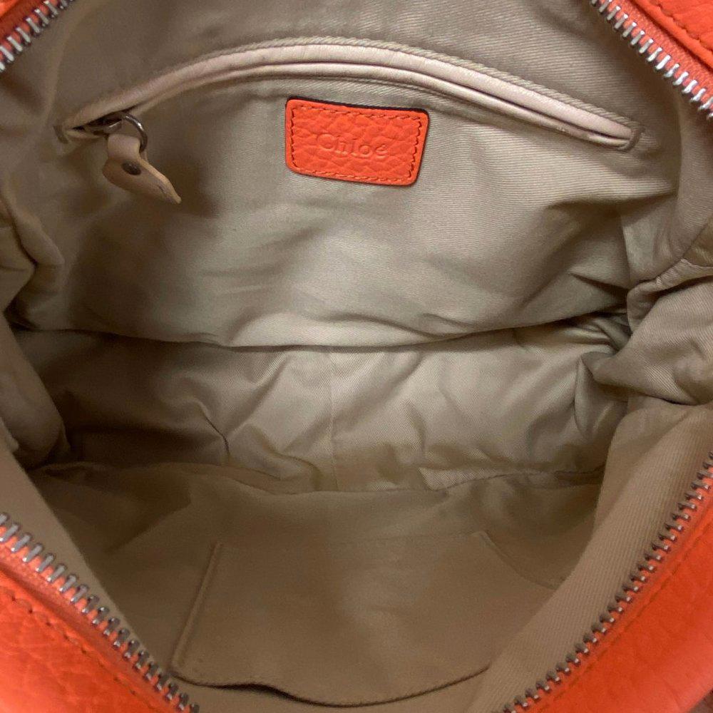 Chloe Paraty Orange Fizz Leather Satchel Bag