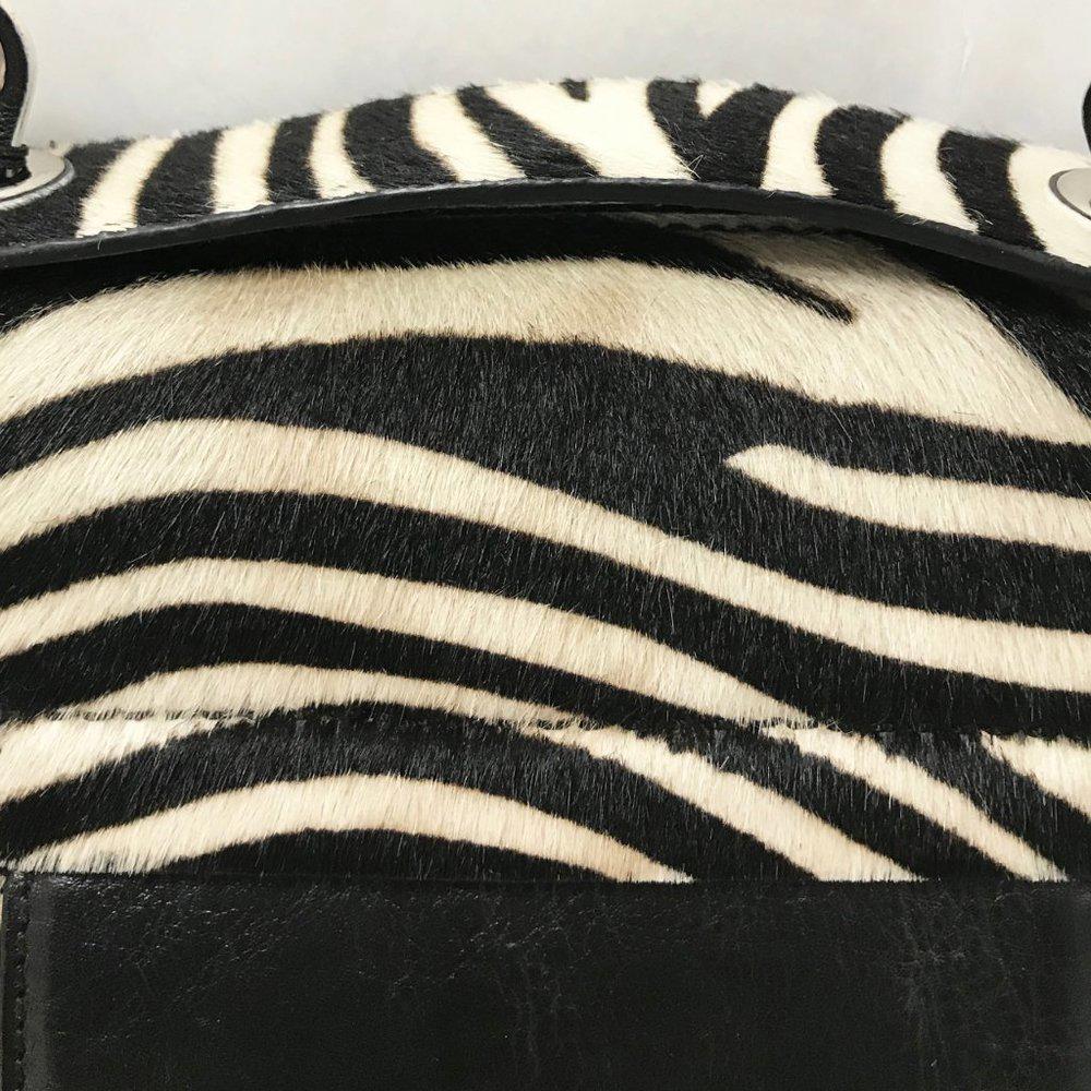 DVF Harper Bon Bon Zebra Print Bag