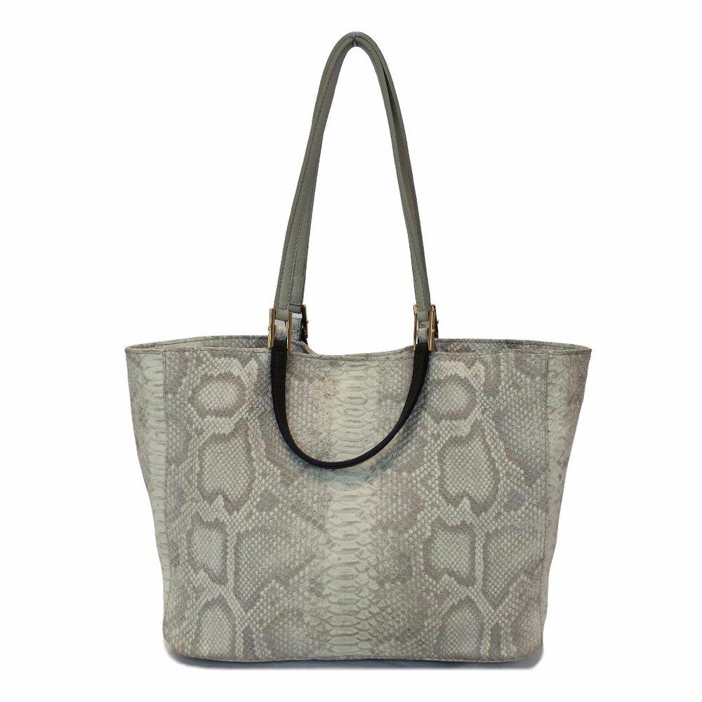 Furla Gemini Snake Embossed Shopper Tote