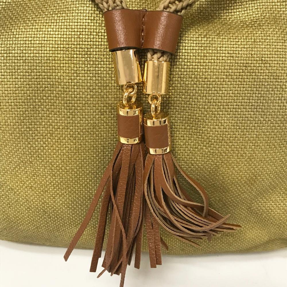 Michael by Michael Kors Marina Gold Canvas Bag