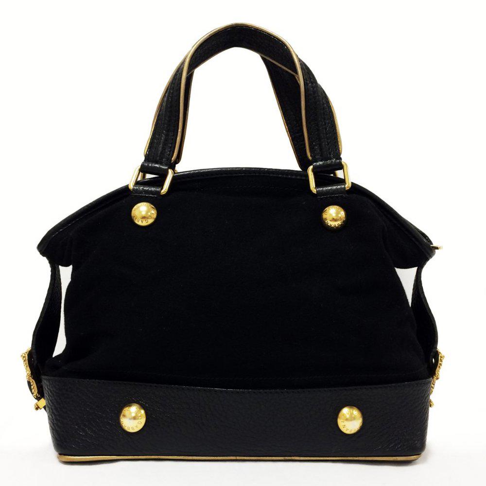 Dolce & Gabbana Black Embroidered Shoulder Bag