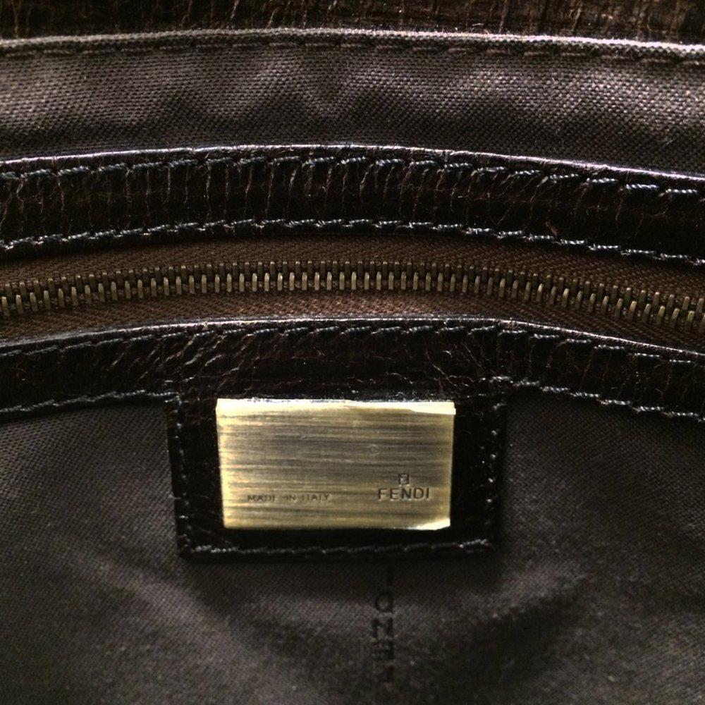 Fendi Du Jour Crisp Brown Nappa Leather Bag