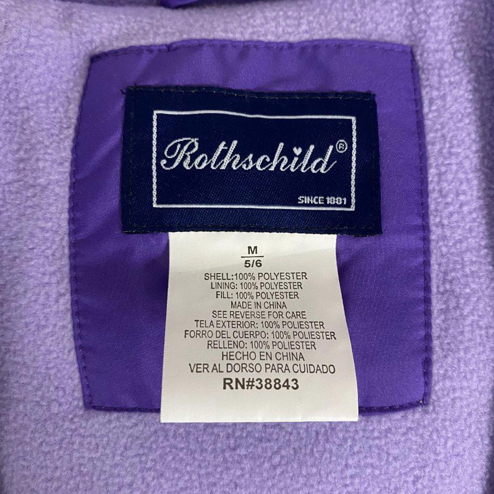 Rothschild Purple Coat Puffer Jacket Unisex Kids Size 5/6 Medium