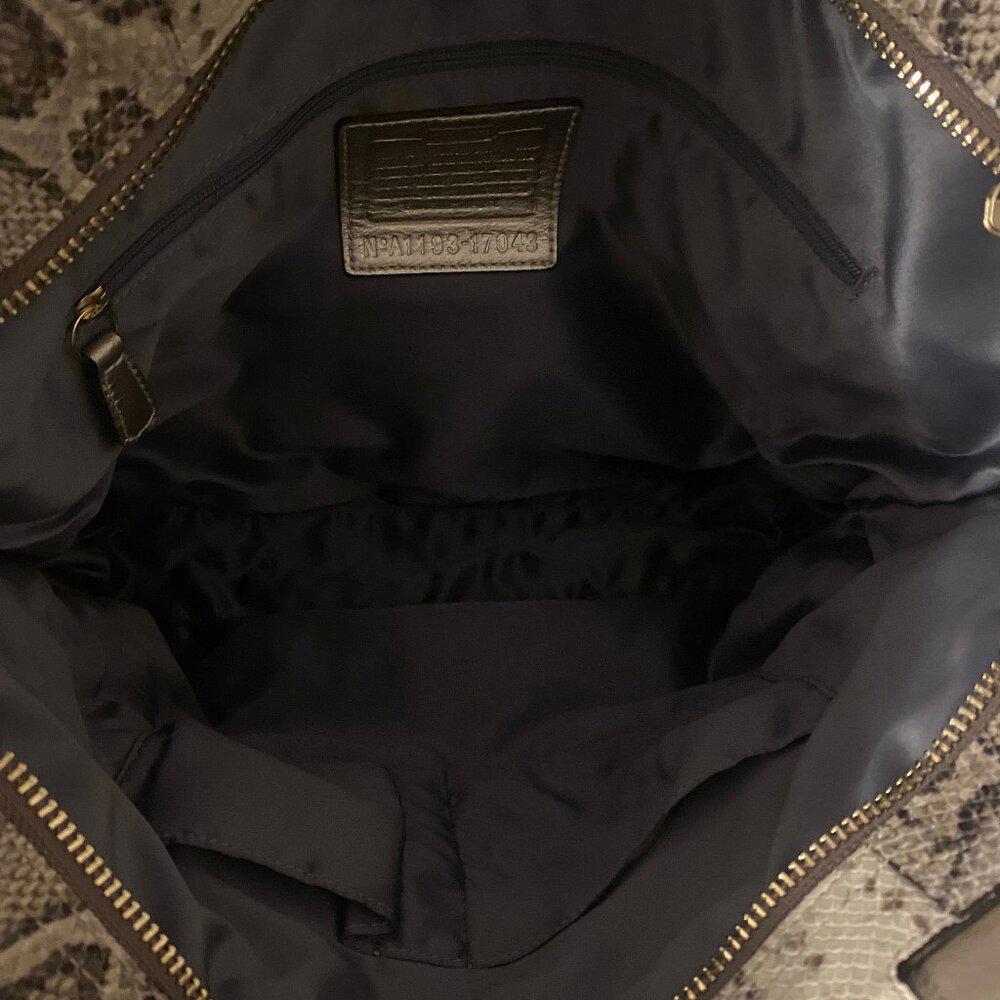 COACH 17043 Audrey Python Slim Tote