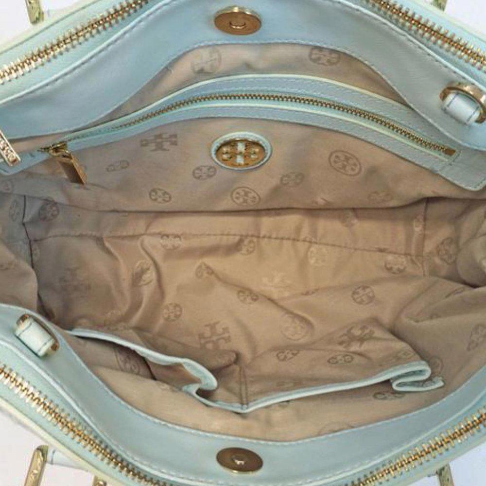 Tory Burch Robinson Spectator Mint Green Satchel