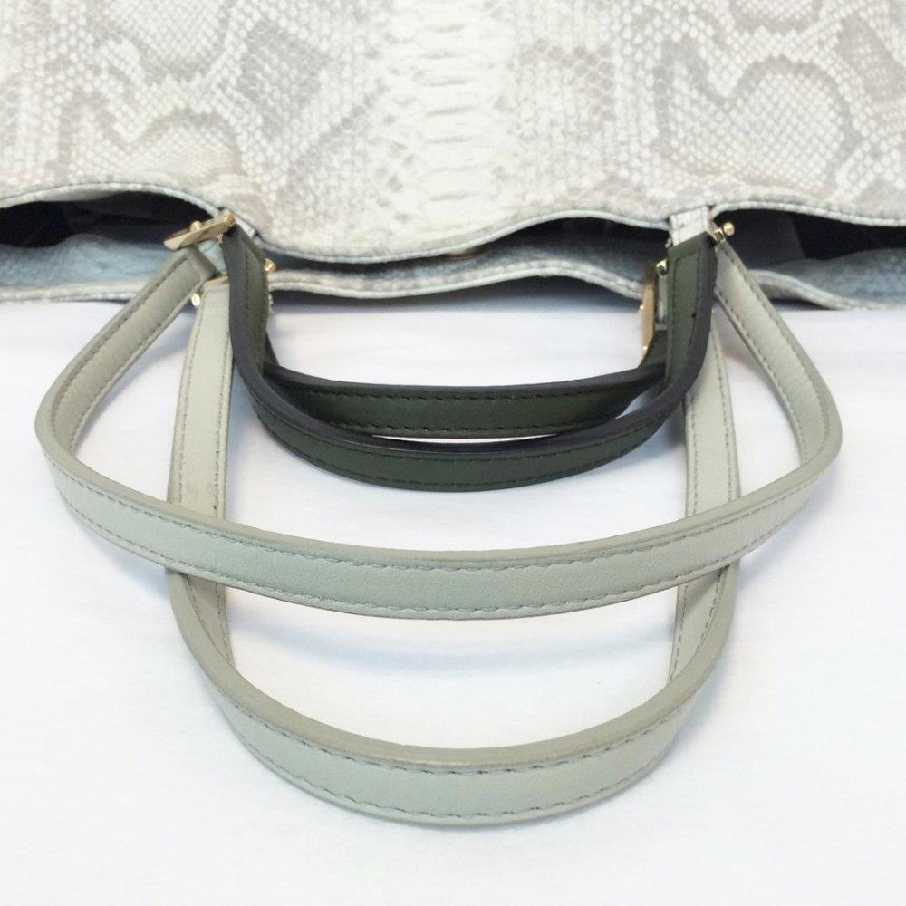 Furla Gemini Snake Embossed Shopper Tote