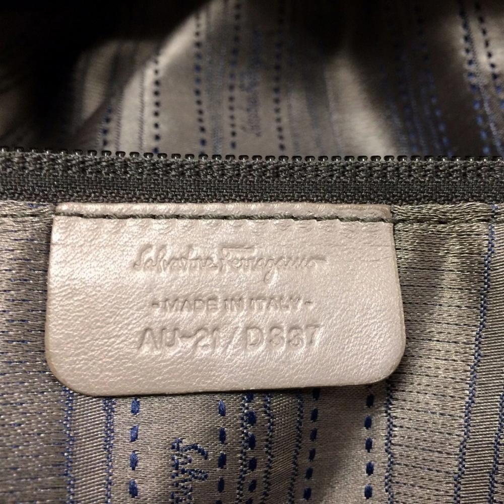 Salvatore Ferragamo Glenn Grey Vara Icona Bag