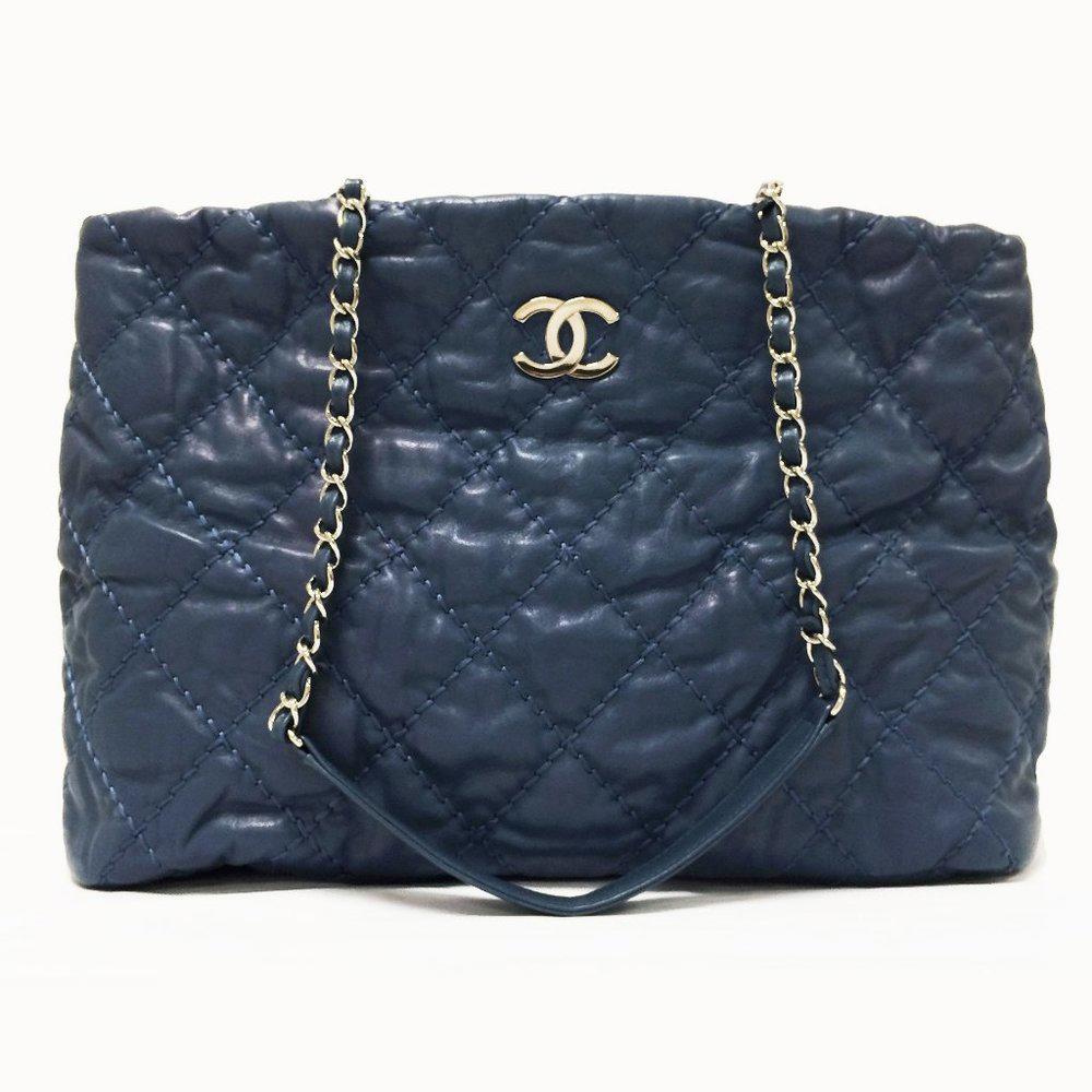 CHANEL Love Me Tender Denim Blue Tote