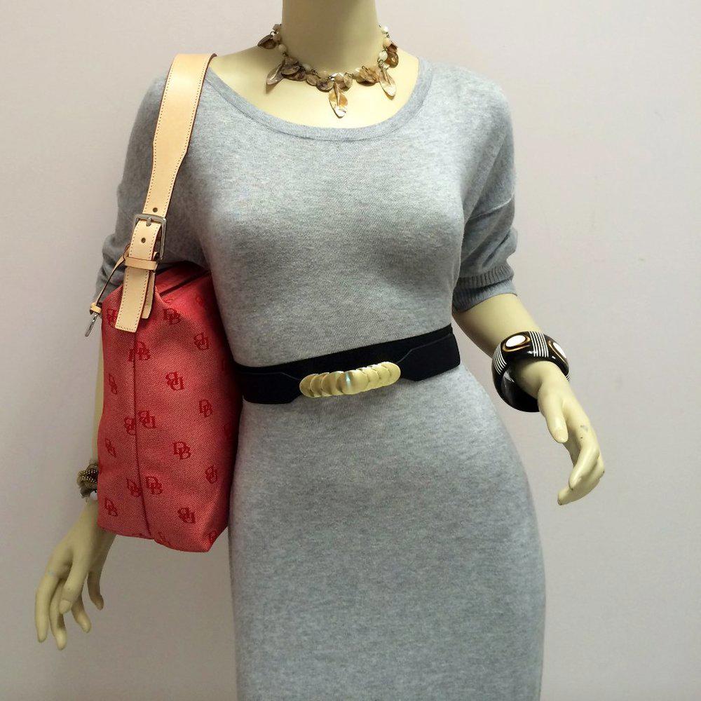 Dooney & Bourke Red Canvas Shoulder Bag