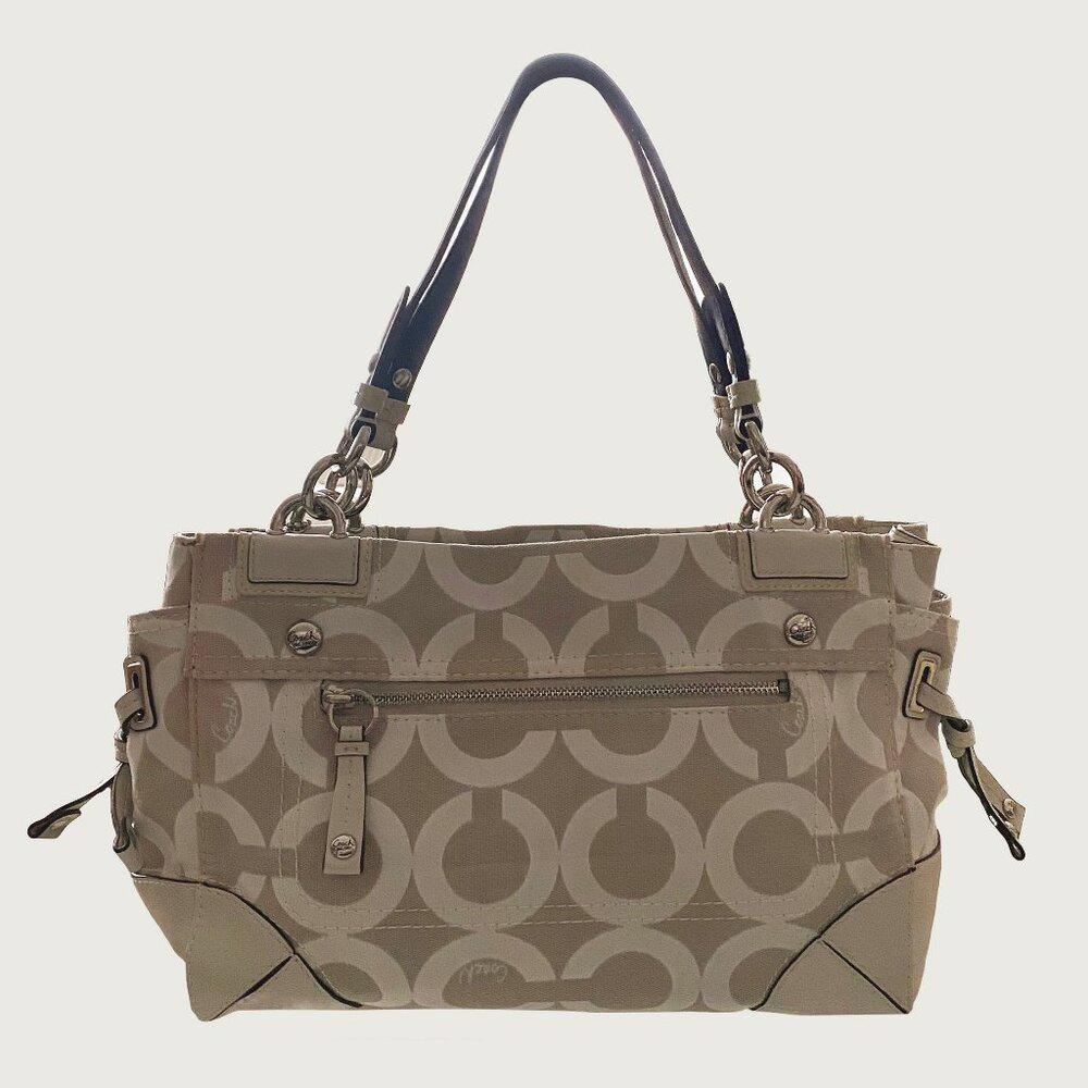 COACH 14515 Peyton Op Art Carryall Satchel Bag