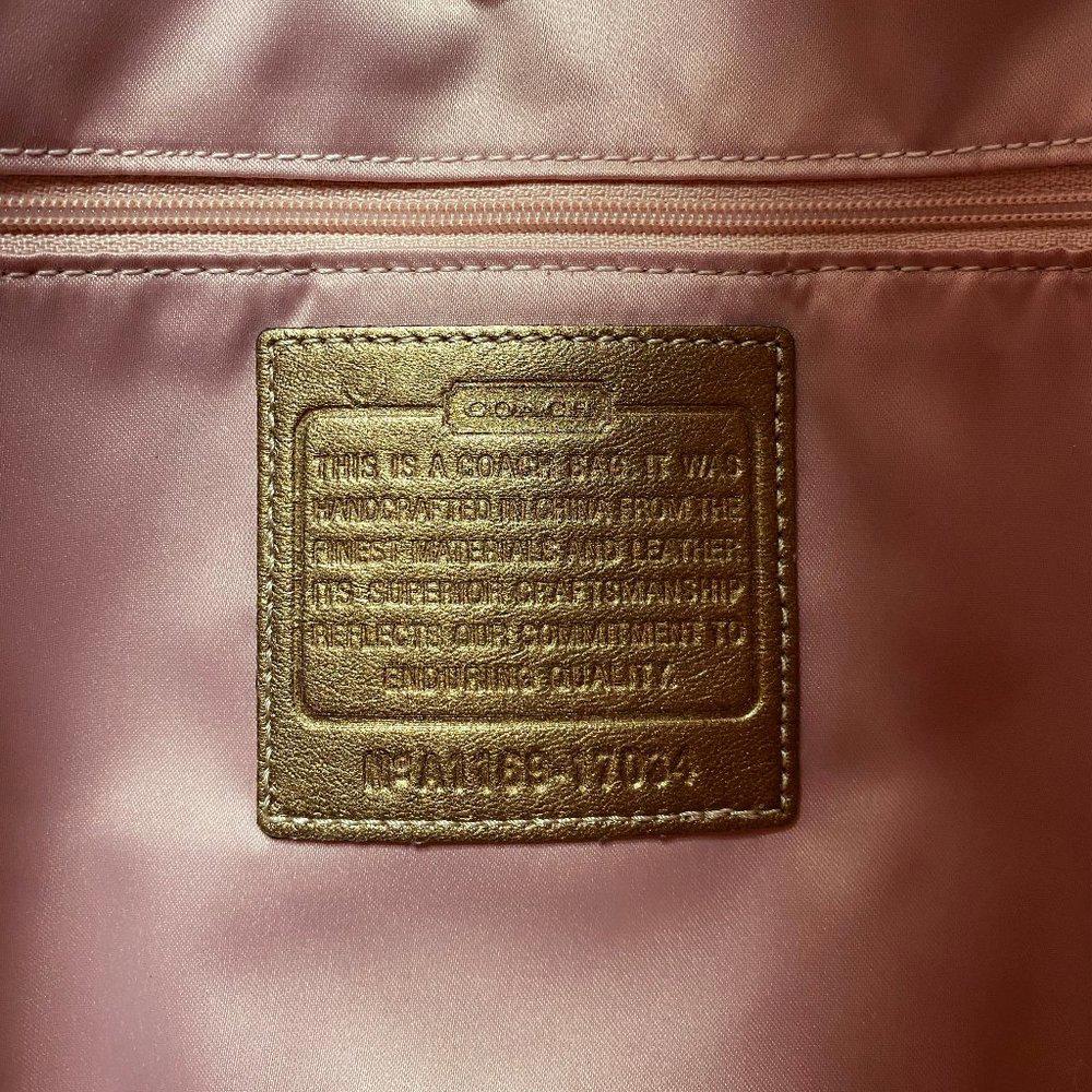 COACH 17034 Audrey Gold Leather Tote