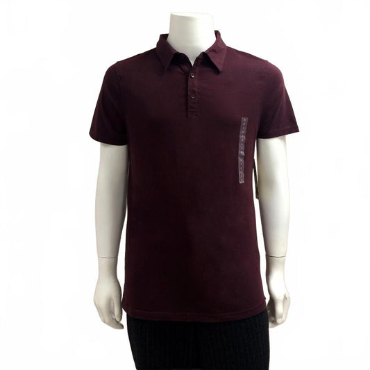 DKNY Jeans Burgundy Men Polo Shirt Size M