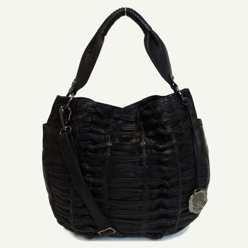 Vince Camuto Knotted Leather Hobo Bag
