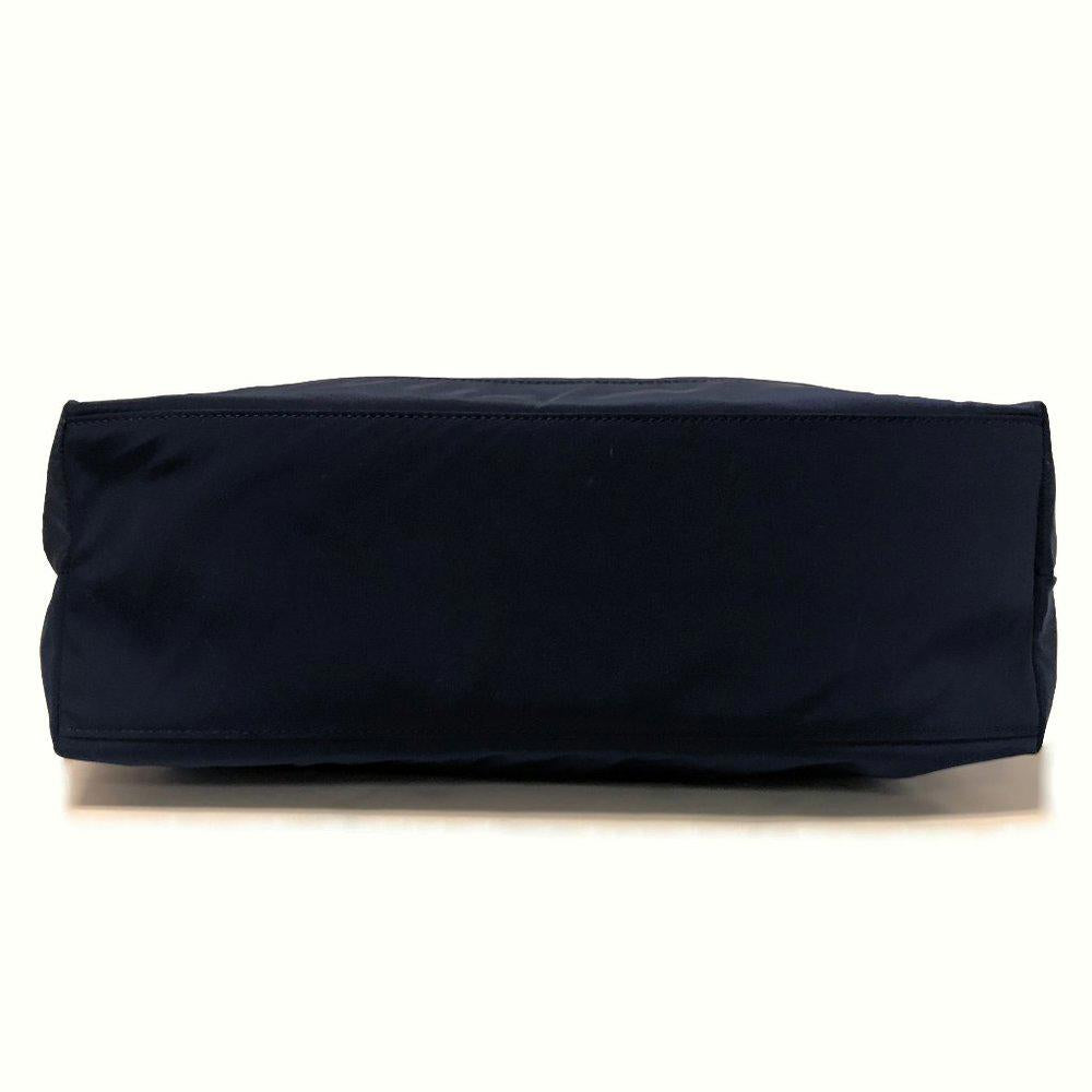 Tory Burch Normandy Blue Stacked Logo Tote