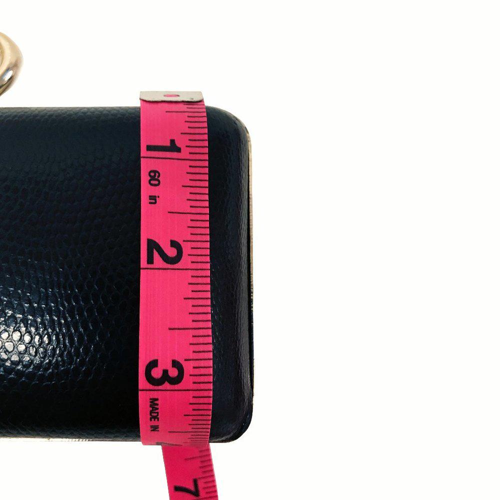 DVF Sutra Embossed Black Clutch