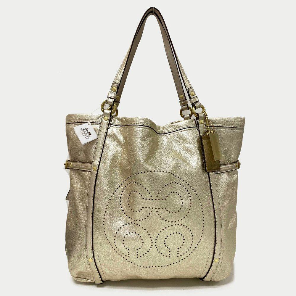 COACH 17034 Audrey Gold Leather Tote