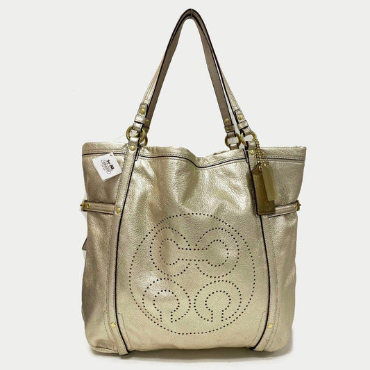 COACH 17034 Audrey Gold Leather Tote