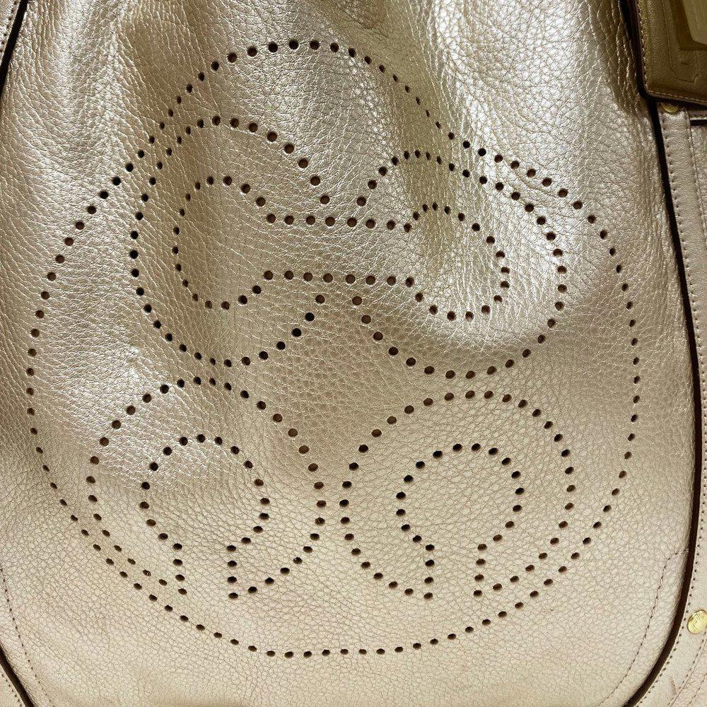 COACH 17034 Audrey Gold Leather Tote