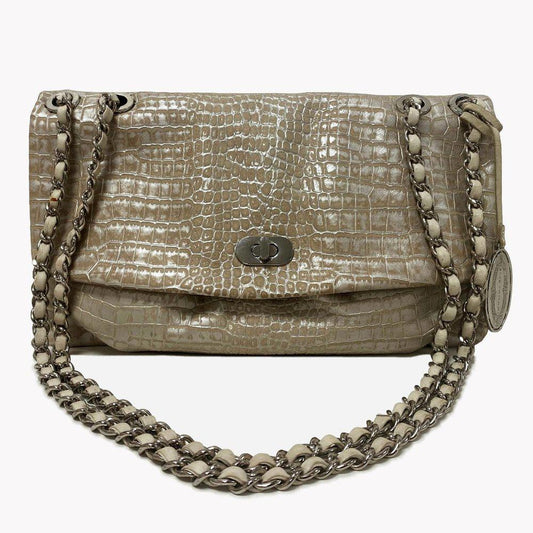 Elie Tahari Emory Silver Embossed Bag