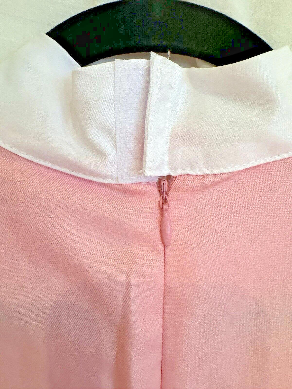 Pink Cute Coquette Dress Maid Medium Teens Puff Sleeve Lolita Size M